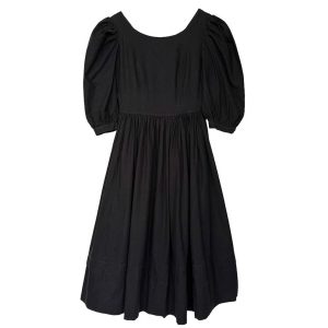 Robe 80s Laura Ashley coton noir