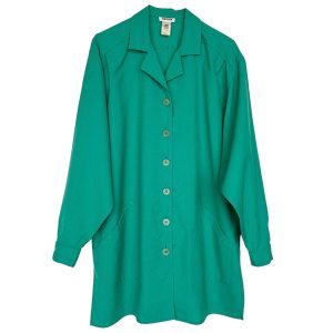 Blazer chemise verte Rodier 80s