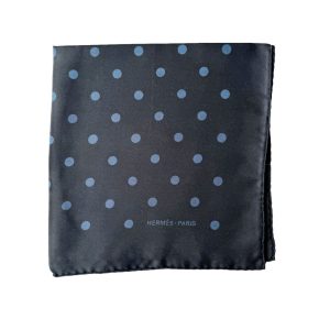 Pochette Hermès soie pois