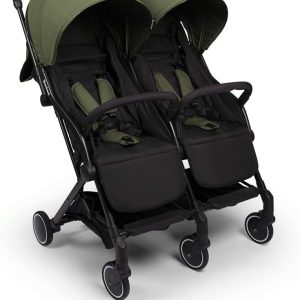 Poussette Double Adige Moss – Baninni, Vert, 2 Enfants