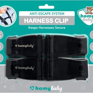 HOMYBABY® Clip de Poitrine Bébé – Harnais Sécurisé pour Siège Auto Groupe 0+/1 (x2)