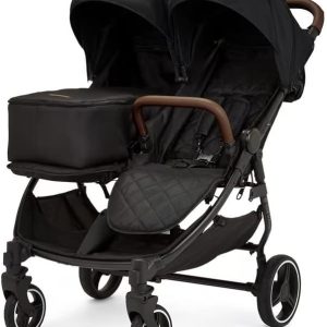 Ickle Bubba Venus Prime – Poussette Double Légère Noir pour Nouveau-nés jusqu&rsquo;à 15 kg