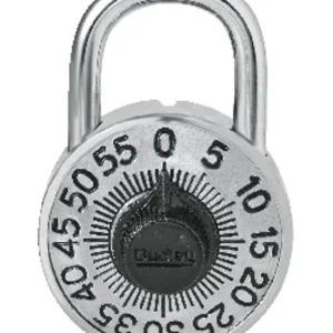 Cadenas à combinaison numérique préconfigurée Dudley, 48 mm de largeur, argent