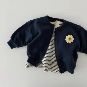 Veste légère avec fleur