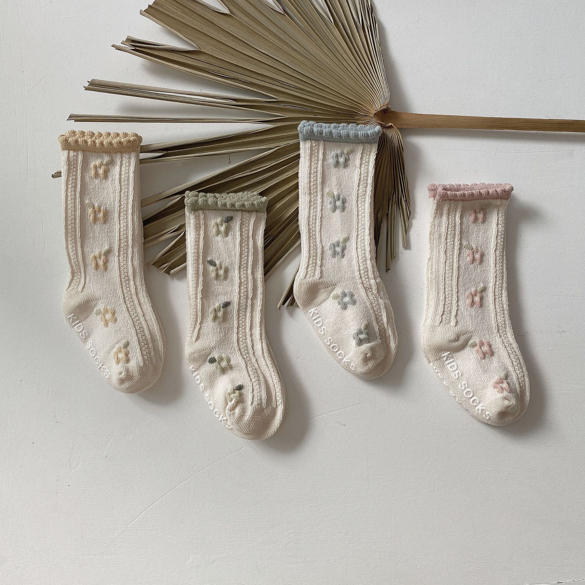 Lot de chaussette – 2 paires à motif fleur – Image 2