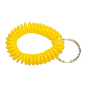 Bracelet spirale pour sifflet - Jaune