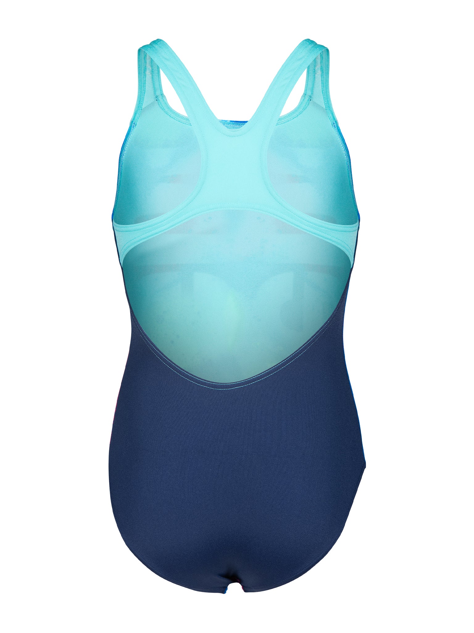 Maillot de bain une-pièce Spray Paint Pro Back pour filles - Marine/Eau – Image 3