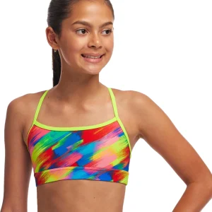 Haut de maillot de bain Swim Crop Top pour filles - Stroked