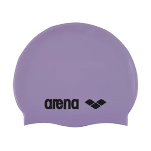Bonnet de natation Classic en silicone - Mauve/Noir
