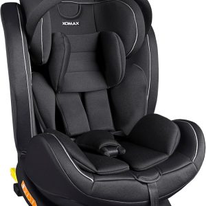 XOMAX XZ-16 Siège Auto i-Size 0/1/2/3 Noir avec ISOFIX et Pivot 360°