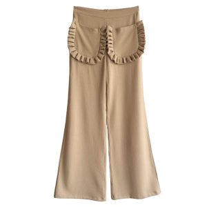 Flare Butterfly crêpe de chine camel