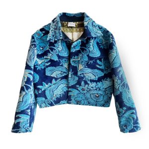 Veste tapisserie Vegas set bleu