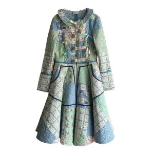 Robe-manteau coton matelassé