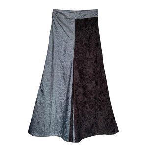 Flare bicolore lurex velours frappé