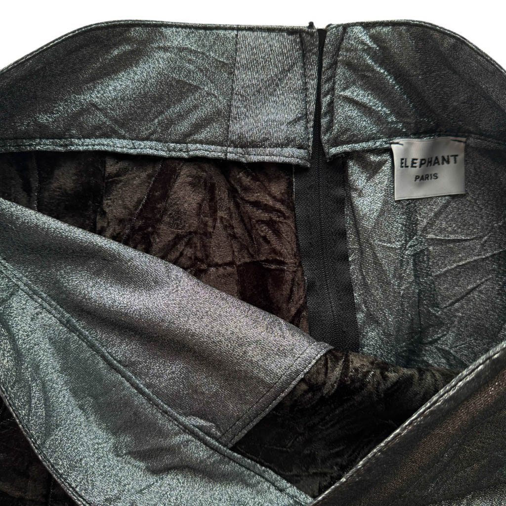 Flare bicolore lurex velours frappé – Image 5