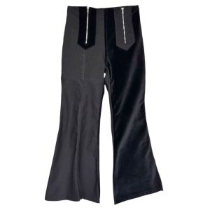 Bootcut velours denim BlackBlack