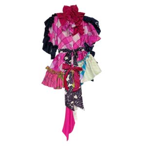 Blouse soie volants Pink Passion