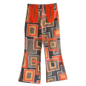 Bootcut Cotton Geometric