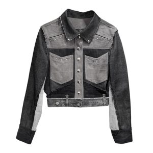 Vegas Jacket Grey Denims