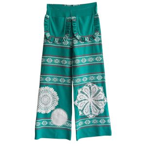 Butterfly coton brodé vert vif