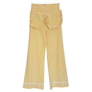 Butterfly coton Vichy jaune