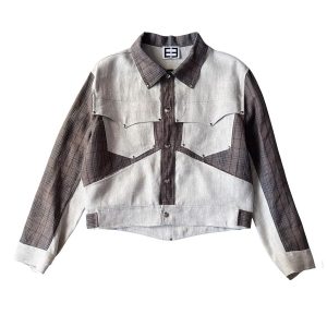 Vegas Jacket Bicolore Mastic Lin