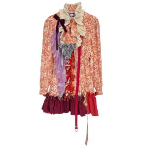 Mini robe soie orange QUALITY STREET N4