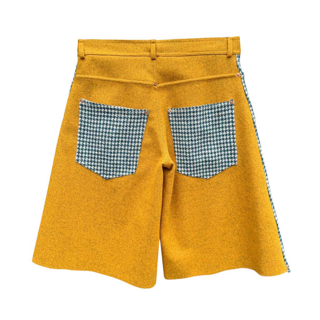 Baggy bicolore laine moutarde – Image 3