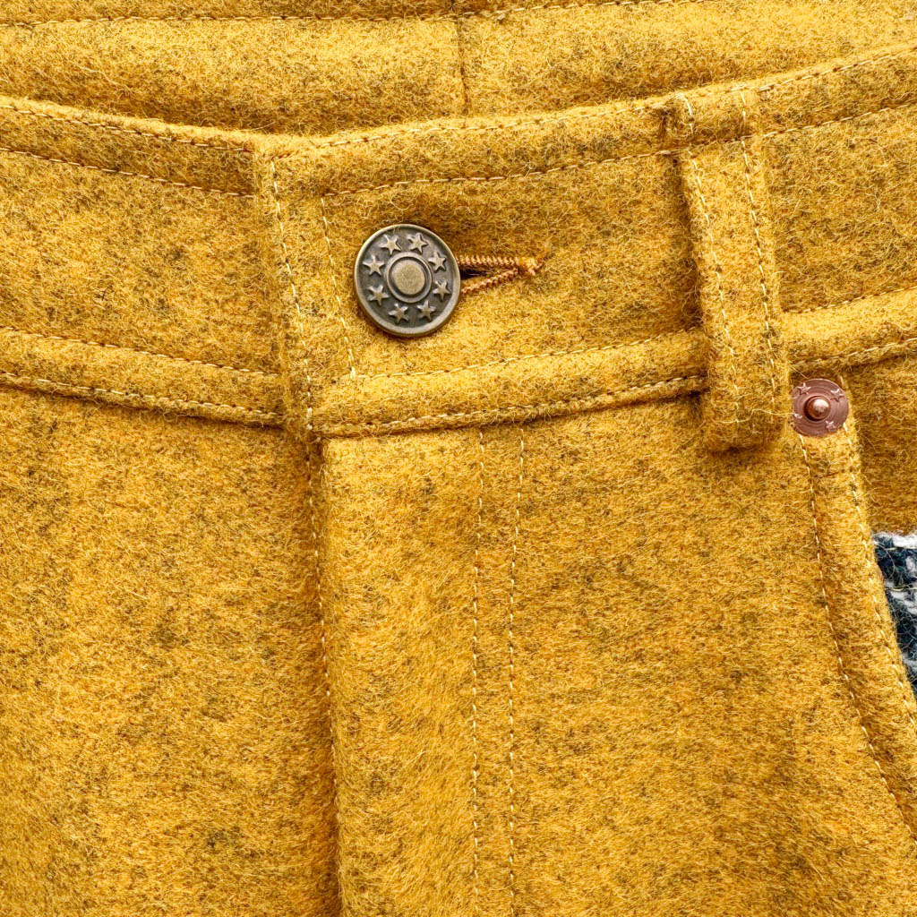 Baggy bicolore laine moutarde – Image 7