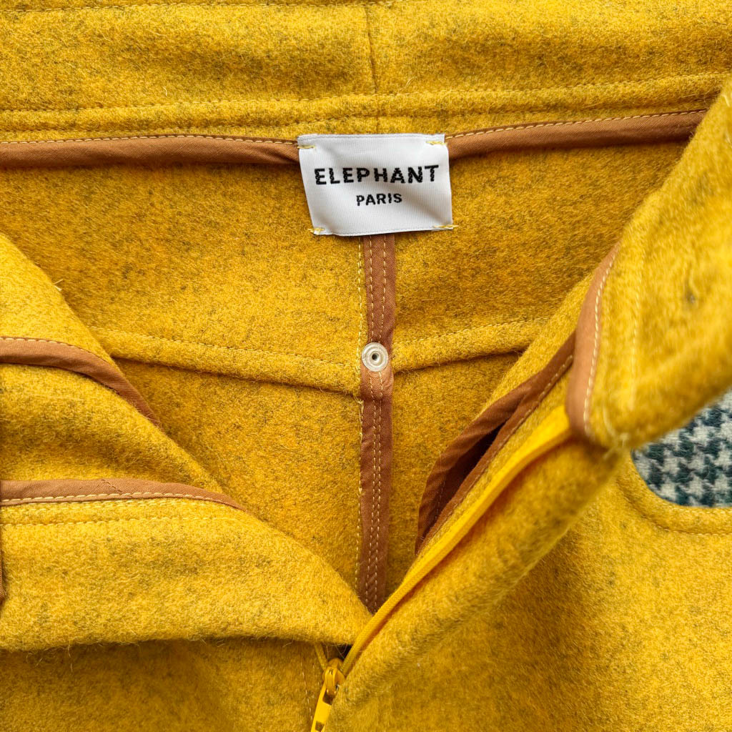 Baggy bicolore laine moutarde – Image 4