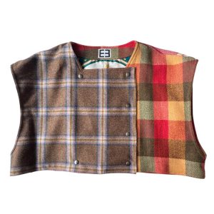 Over Gilet Quadri Tartan