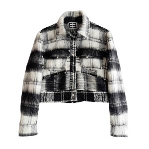 Vegas Jacket Mohair noir et blanc TS