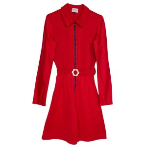 Combinaison short rouge marine