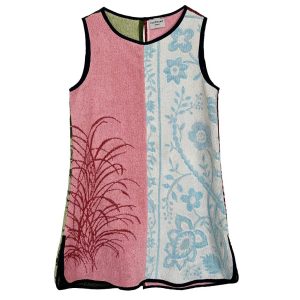 Mini robe trapèze éponge roseaux