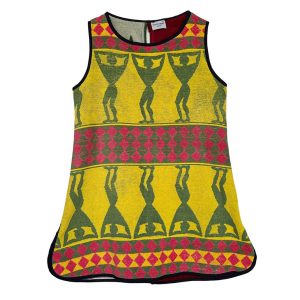 Mini robe trapèze éponge ethnique