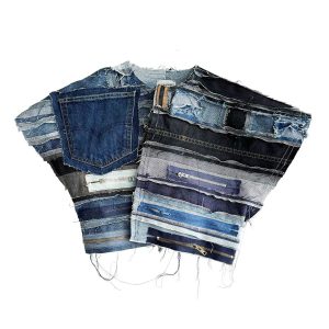Smilodon patchwork jean zips