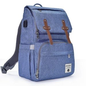 Sac à dos à langer (Bleu)