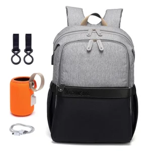 Sac à dos à langer (noir)