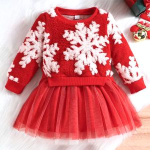 Tenue De Noël Enfant Flocon Enchanté