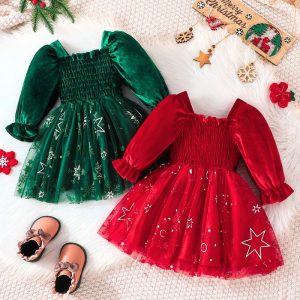 Robe Princesse De Noël Féérique Pour Filles